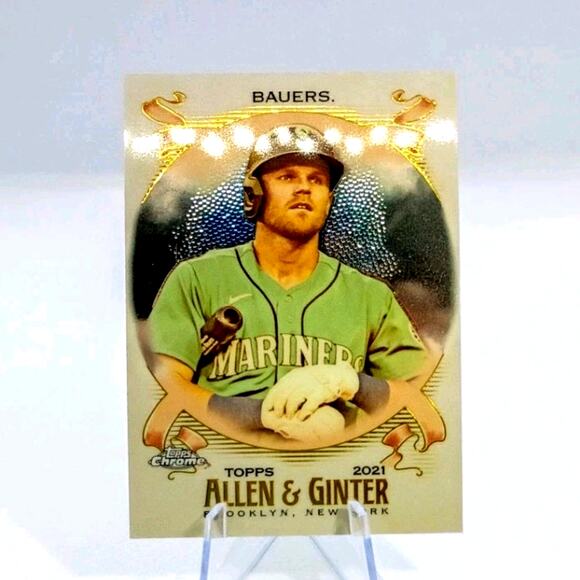 2021 Topps Allen & Ginter Chrome - Jake Bauers #248 - Picture 3 of 6